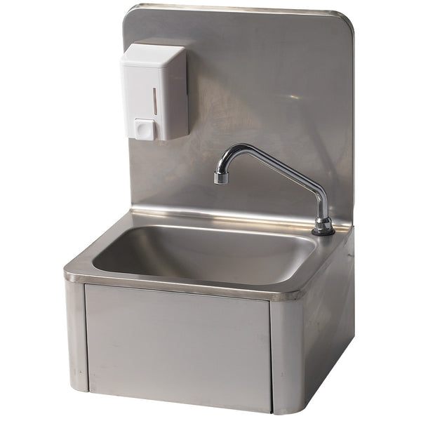 Diamond Handwaschbecken mit Seifenspender 500 ml, Wandmontage