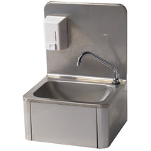 Diamond Handwaschbecken mit Seifenspender 500 ml, Wandmontage
