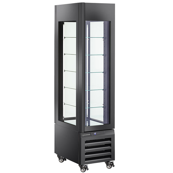 Diamond Volle Vitrine 260 Lt., 5 Glasstufen, belüftet - PASTRY - SCHWARZ