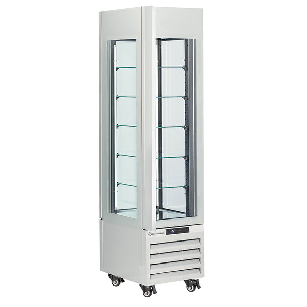 Diamond Volle Vitrine 260 Lt., 5 Glasstufen, belüftet - PASTRY - WEISS
