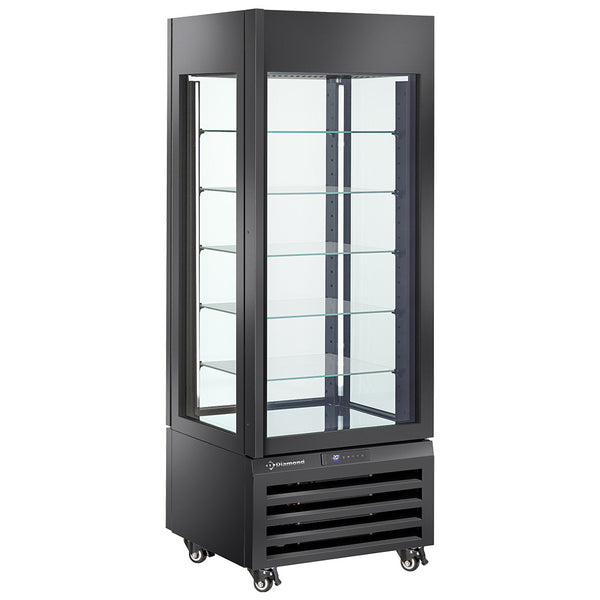 Diamond Volle Vitrine 440 Lt., 5 Glasstufen, belüftet - ICE CREAM & PASTRY - SCHWARZ