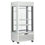 Diamond Vollverglaste Vitrine" 600 l, 2 Regale & Fleischstange, belüftet - MEAT - WEISS