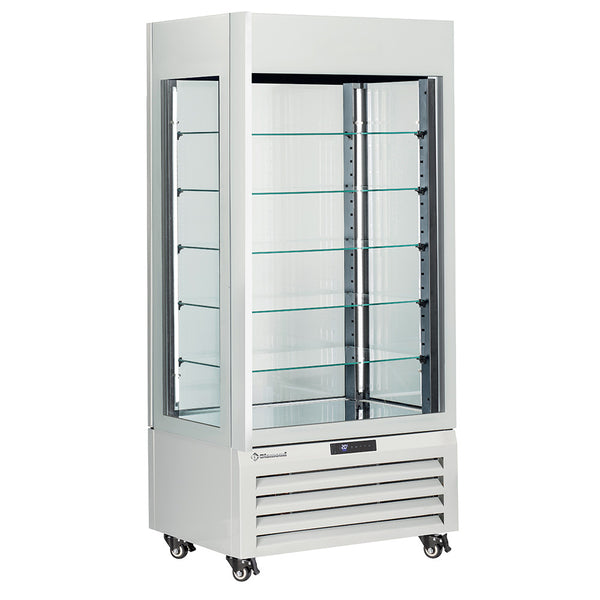Diamond Volle Vitrine 600 Lt., 5 Glasstufen, belüftet - ICE CREAM & PASTRY - WEISS