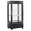 Diamond Vollverglaste Vitrine" 600 l, 1 Ebene + 2 Regale, belüftet - WINE - SCHWARZ