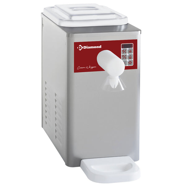 Diamond Sahnemaschine gekühlt aus Edelstahl, 5 L Behälter (300 L/Std.)