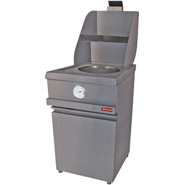 Diamond Gas-Fritteuse HEAVY DUTY, 1 rundes Becken, mechanisch