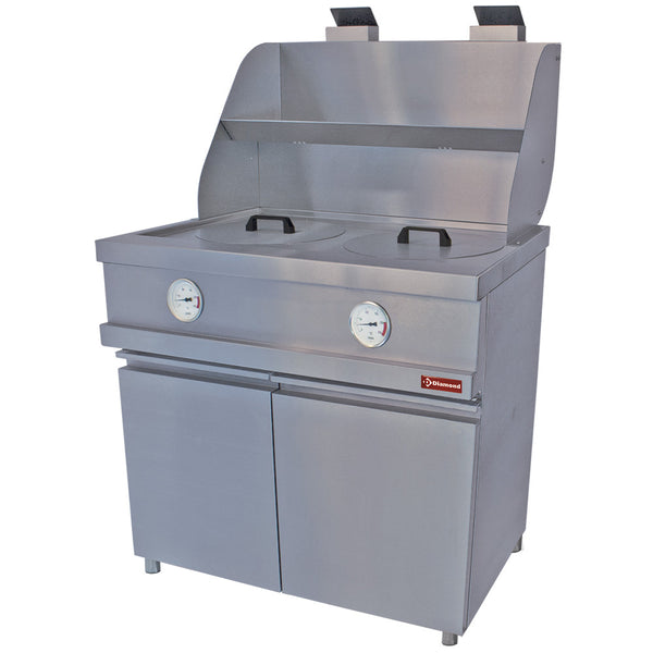 Diamond Gas-Fritteuse HEAVY DUTY, 2 runde Becken, mechanisch