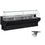 Refrigerated display counter, curved glass with storage space - BLACK + Option: Frame on 4 wheels, 2 with brakes