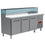 Diamond Gekühlter Pizzatisch, 3 Türen 600x400, 3 neutrale Schubladen 600x400, Kühlaufsatz 8x GN 1/4