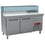 Diamond Gekühlter Pizzatisch, 2 Türen 600x400, 3 neutrale Schubladen 600x400, Kühlaufsatz 6x GN ¼