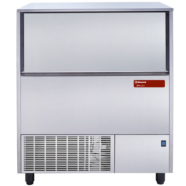 Diamond Eiswürfelbereiter, Eiswürfel mit Hohlraum, 122 kg mit Reservebehälter 50 kg
