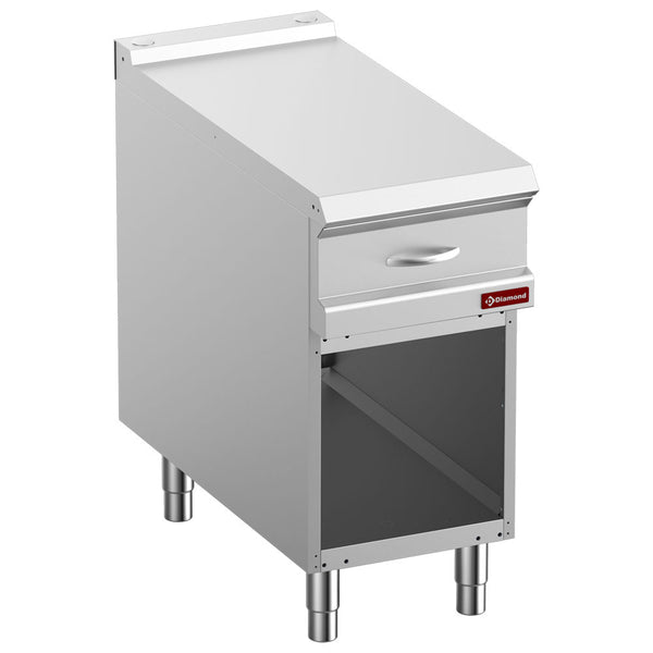 Diamond Neutrales Arbeitselement mit Schubladen GN, Modul 1/2, offener Unterbau