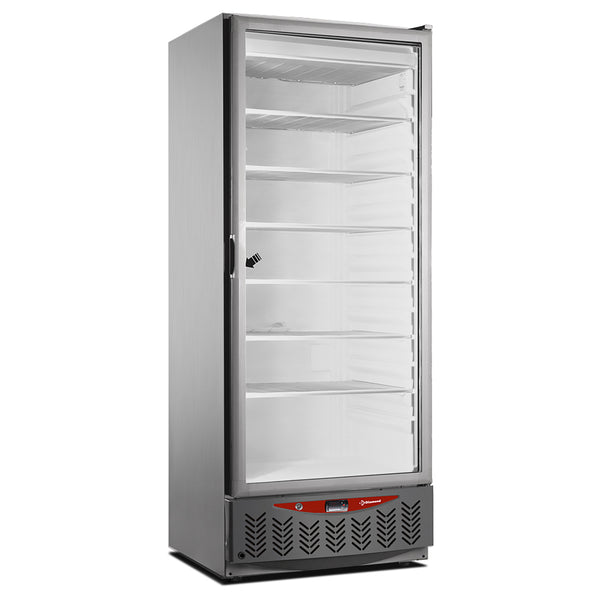Diamond Statische Gefriertruhe, Glastür, 525 Liter, GN2/1+600x400, Edelstahl