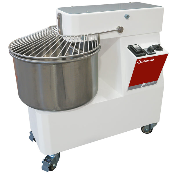 Diamond Spiralkneter 53 Liter, 2 Geschwindigkeiten,Timer, auf Rädern