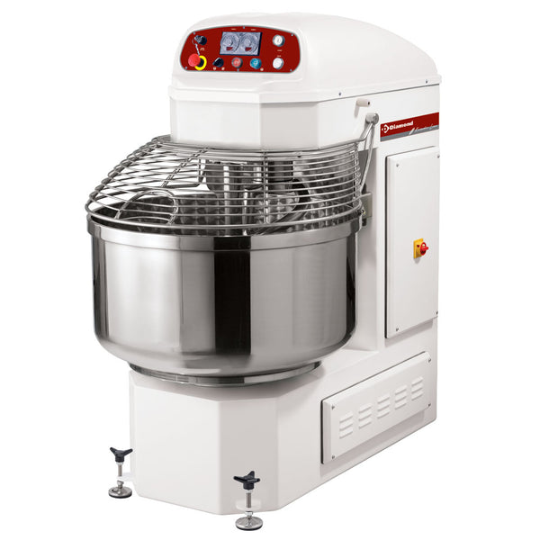 Diamond Automatischer Spiralmischer, 2 Geschwindigkeit., 2 Timer, 2 Motor., 100 Kg