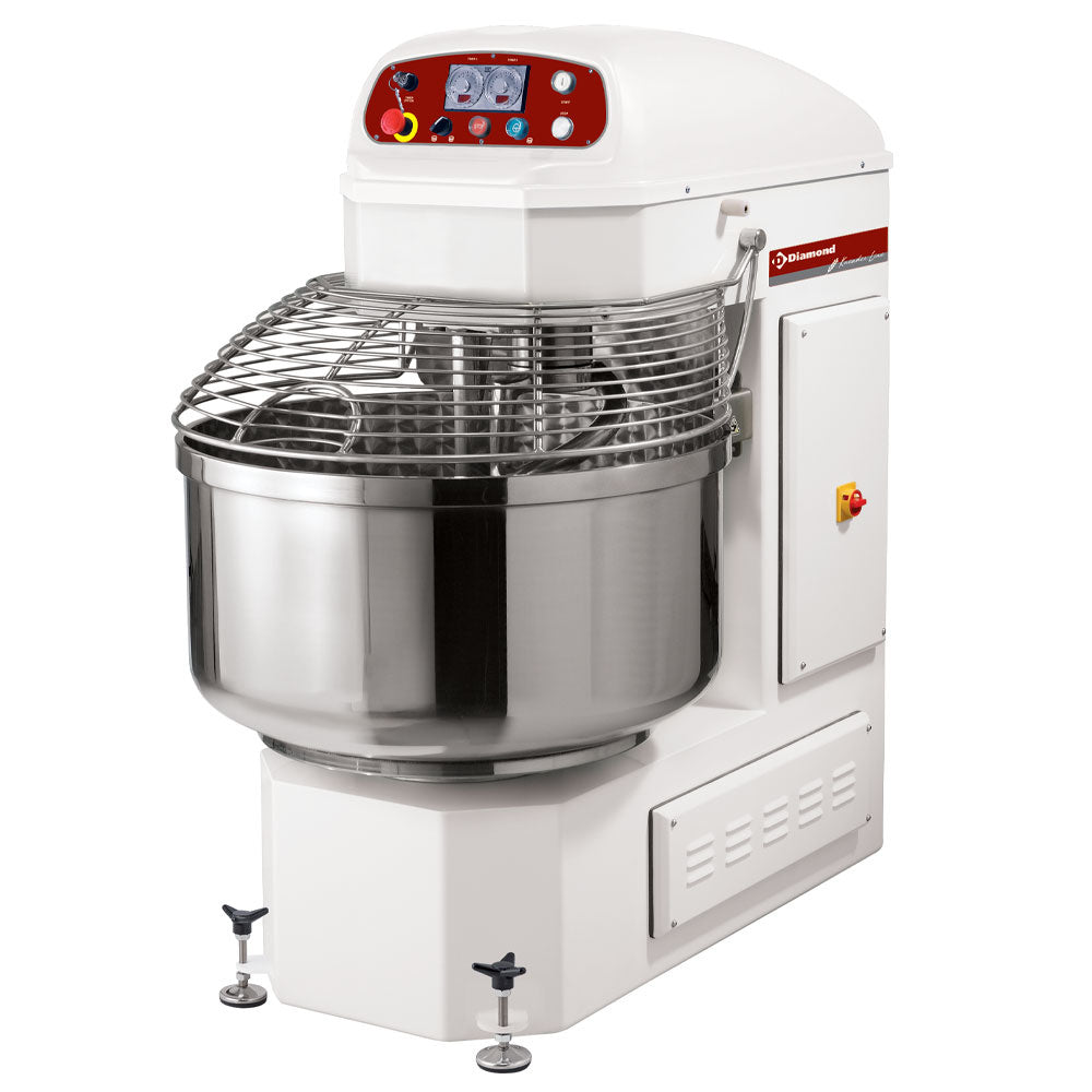 Diamond Automatischer Spiralmischer, 2 Geschwindigkeit, 2 Timer, 2 Motor, 250 Kg