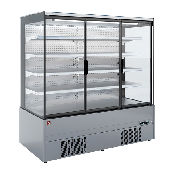 Diamond Wand-Kühlmöbel, Selbstbedienung, Flügeltüren - FULL INOX