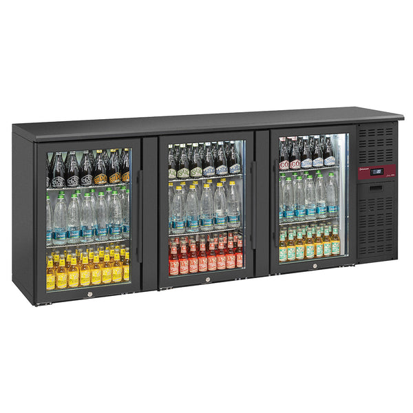 Diamond Flaschenkühlschrank 3 Glastüren, 500 Liter, verstellbare Füße