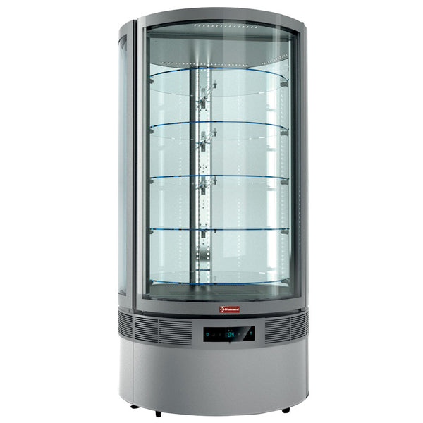 Diamond Vitrine, zylindrisch, 5 Ebenen, belüfter
