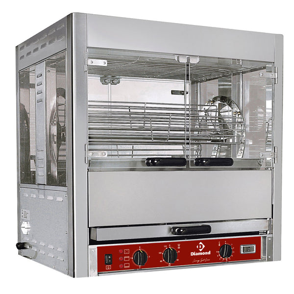 Diamond Grillgerät, drehbar, 25 Hähnchen