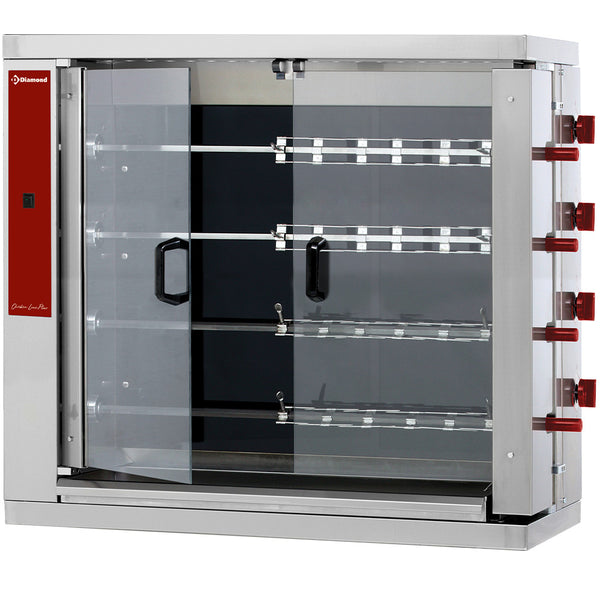 Diamond Hähnchengrill Glaskeramik, 4 Spieße (24 Spiese)