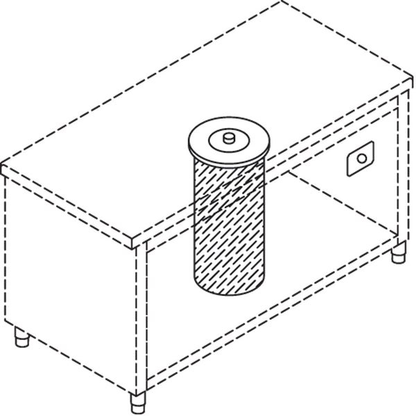 Diamond Neutraler Tellerspender für 50-60 Teller mit einem Durchmesser von 190 - 260mm