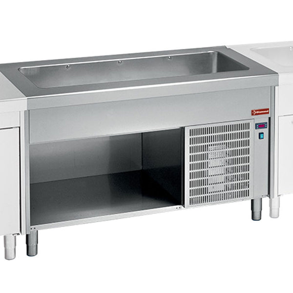 Diamond Element Kühlwanne auf offenem Unterbau 6x GN 1/1