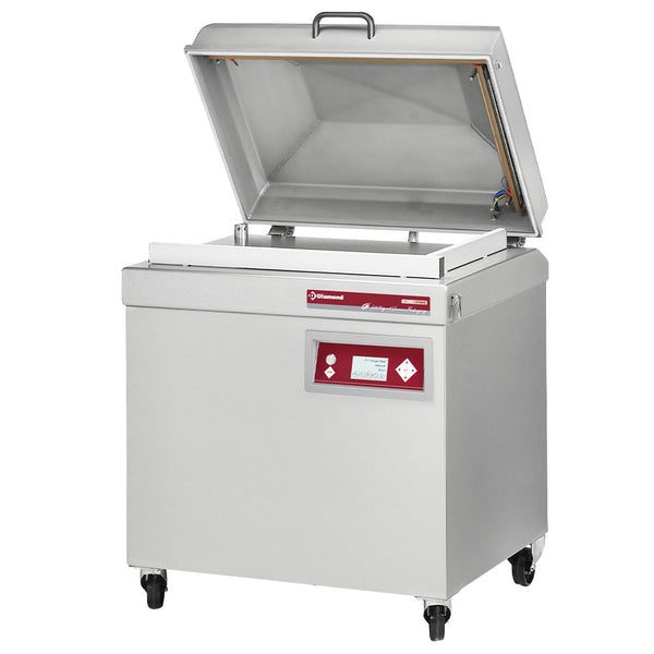 Diamond Vakuummaschine, Edelstahlbehälter 800x500xh200 mm. -100 m3/Std. LCD-Bildschirm