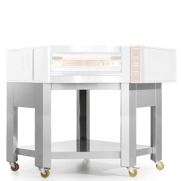 Diamond Edelstahl-Imitathalter x CGD/1-DG 5 Räder, davon 2 mit Bremse