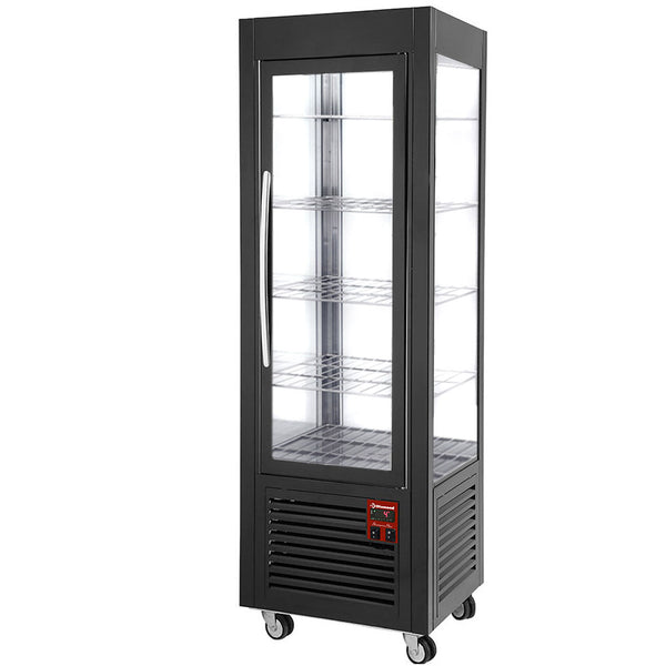 Diamond Panorama Vitrine, 5 rostablage, 360 LT, Schwarz