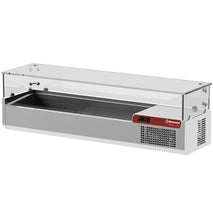 Diamond Saladette mit Glas 1400 mm.