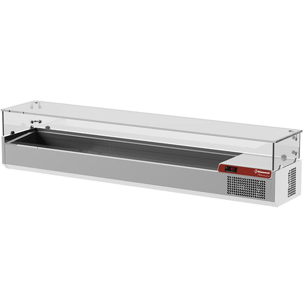 Diamond Saladette mit Glas 2000 mm.