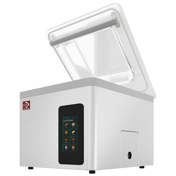 Diamond Vakuummaschine, Edelstahltank 370x420xh180 mm. 21 m3/h TOUCH-Bildschirm
