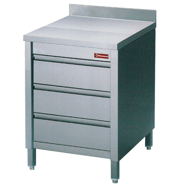 Diamond Arbeitsschrank mit 3 Schubladen GN1/1