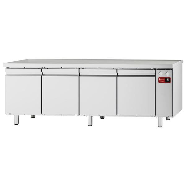 Diamond Kühltisch, belüftet, 4 Türen GN 1/1, (ohne Aggregat)