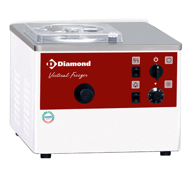 Diamond Eiscrememaschine vertikal Turbine Tischmodell, 5 L/Std., Luftkondensator
