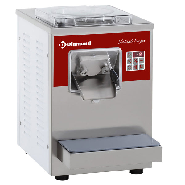 Diamond Auto.vertik.Eiscrememaschine, Tischmodell, 9 L/Std., Luftkondensator