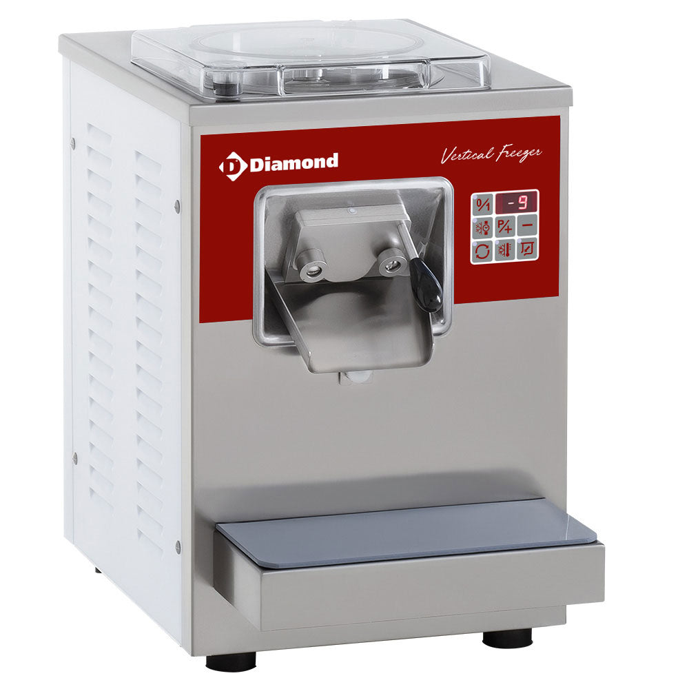 Diamond Auto.vertik.Eiscrememaschine, Tischmodell, 9 L/Std., Luftkondensator