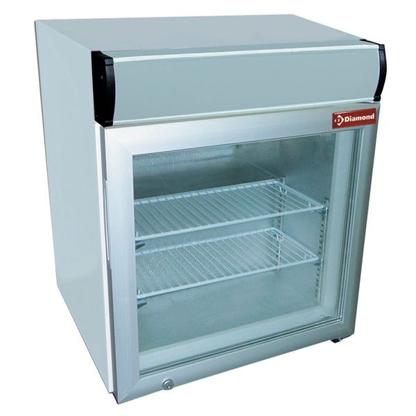 Diamond Tischvitrine negative Temperatur, 50 Liter, mit Aufbau mit Licht