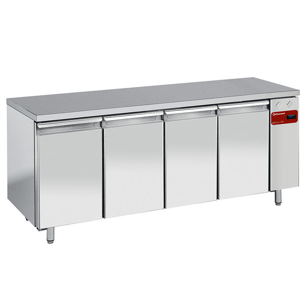 Diamond Kühltisch, belüftet, 4 Türen GN 1/1, (ohne Aggregat)
