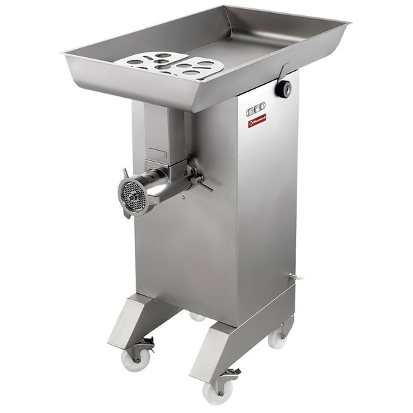 Diamond Edelstahl Fleischwolf N° 32, Ø 4.5 mm, 700 kg/Std, mit Rad