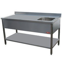 Diamond Cheftisch 1 becken rechts 400X400XH275