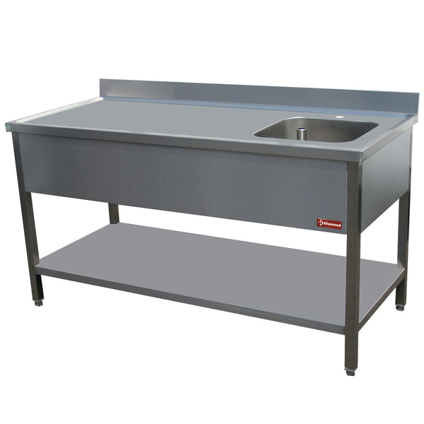 Diamond Kochtisch 1 Becken 400x400h250