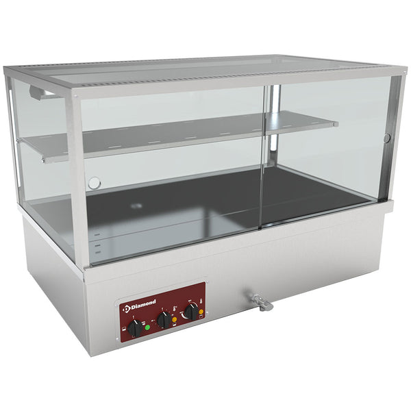 Diamond Wärmevitrine, Bain-Marie, 3 GN 1/1 Panorama