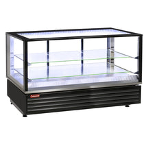 Diamond Beheizte Vitrine EN oder GN, belüftet, 2 Ebenen, SCHWARZ