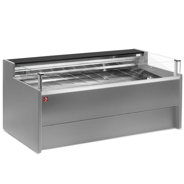 Diamond Gekühlte Theke mit Glas Self-service, belüftet, mit Reserve - GRAU