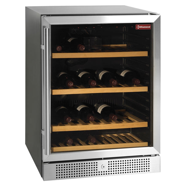 Weinkeller Vitrine, belüftet, 160 Lt., BLACK