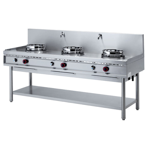 Diamond Gas Wok Herd, 3 Brenner (3x 13 kW)