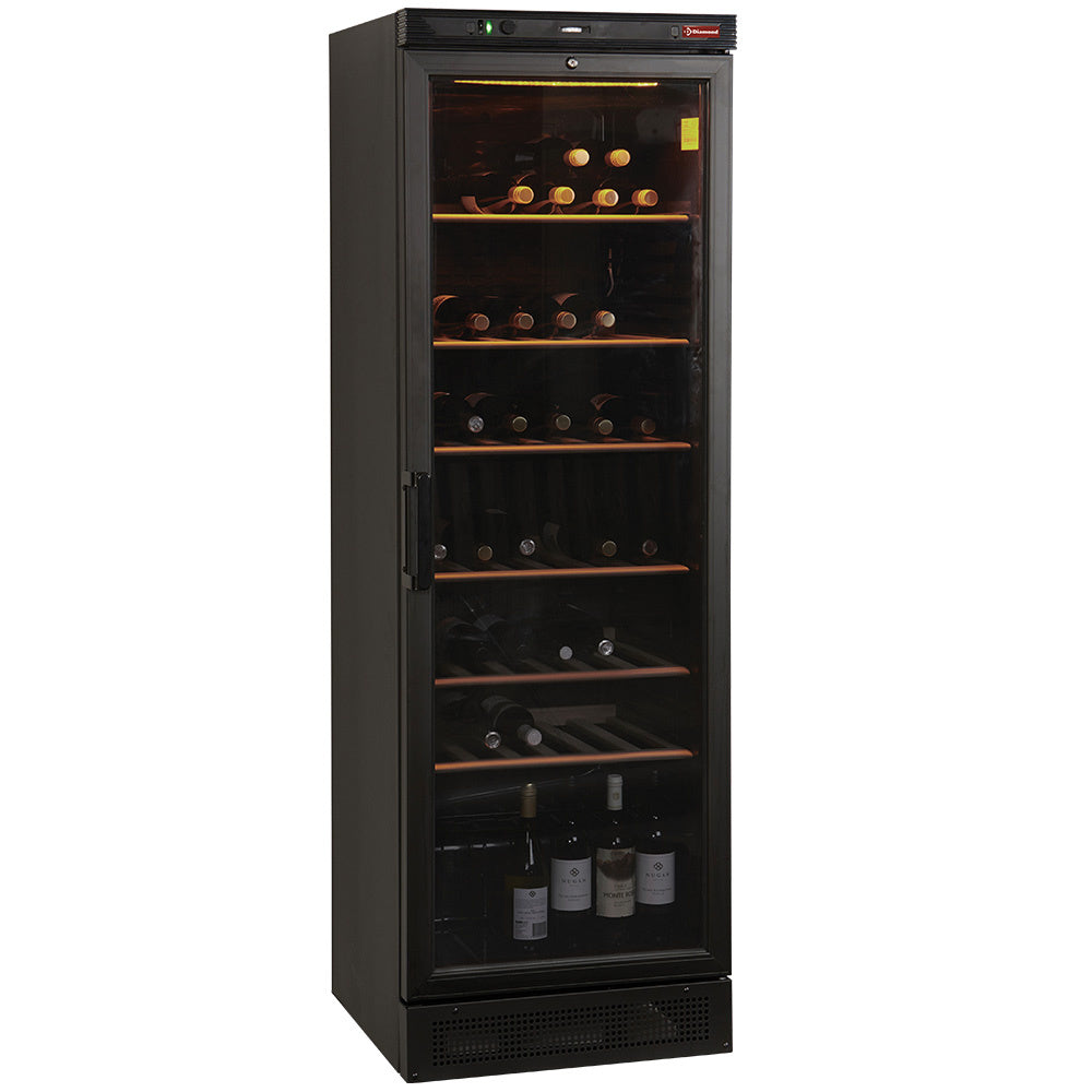 Diamond BelUfted Weinkühlvitrine, 380 Liter, SCHWARZ
