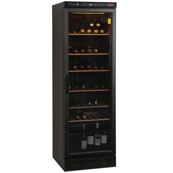 Weinkühlvitrine, 380 Liter, SCHWARZ